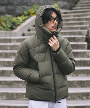 【MENS】FUSED QUILTING DOWN JACKET ヒューズド キルティング ダウンジャケット ウィンドストッパー / WINDSTOPPER(R) プロダクト by GORE TEX LABS +phenix(プラスフェニックス)