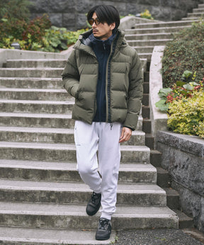 【MENS】FUSED QUILTING DOWN JACKET ヒューズド キルティング ダウンジャケット ウィンドストッパー / WINDSTOPPER(R) プロダクト by GORE TEX LABS +phenix(プラスフェニックス)