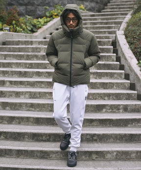 【MENS】FUSED QUILTING DOWN JACKET ヒューズド キルティング ダウンジャケット ウィンドストッパー / WINDSTOPPER(R) プロダクト by GORE TEX LABS +phenix(プラスフェニックス)