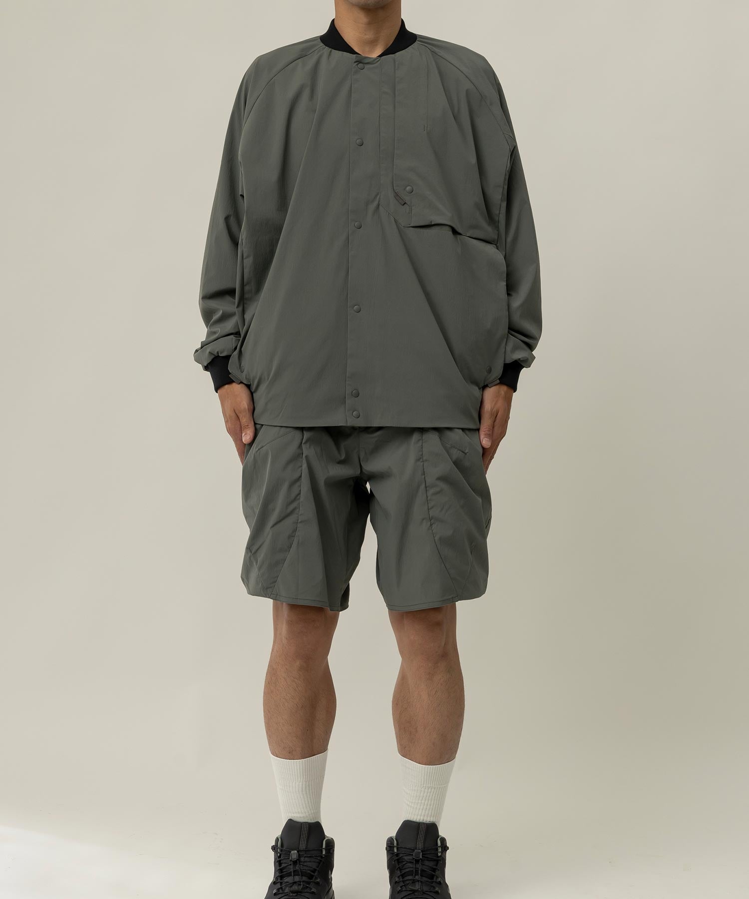 【MENS】Crank Jacket KAR クランクジャケット オーバーサイズ メンズジャケット 大容量ポケット テックウェア / karu-stretch taffeta II / アルクフェニックス