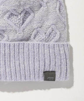 【KIDS/JUNIOR】Heart Pattern Knit Cap / ハートパターンニットキャップ / phenix スキーウェア 26AW