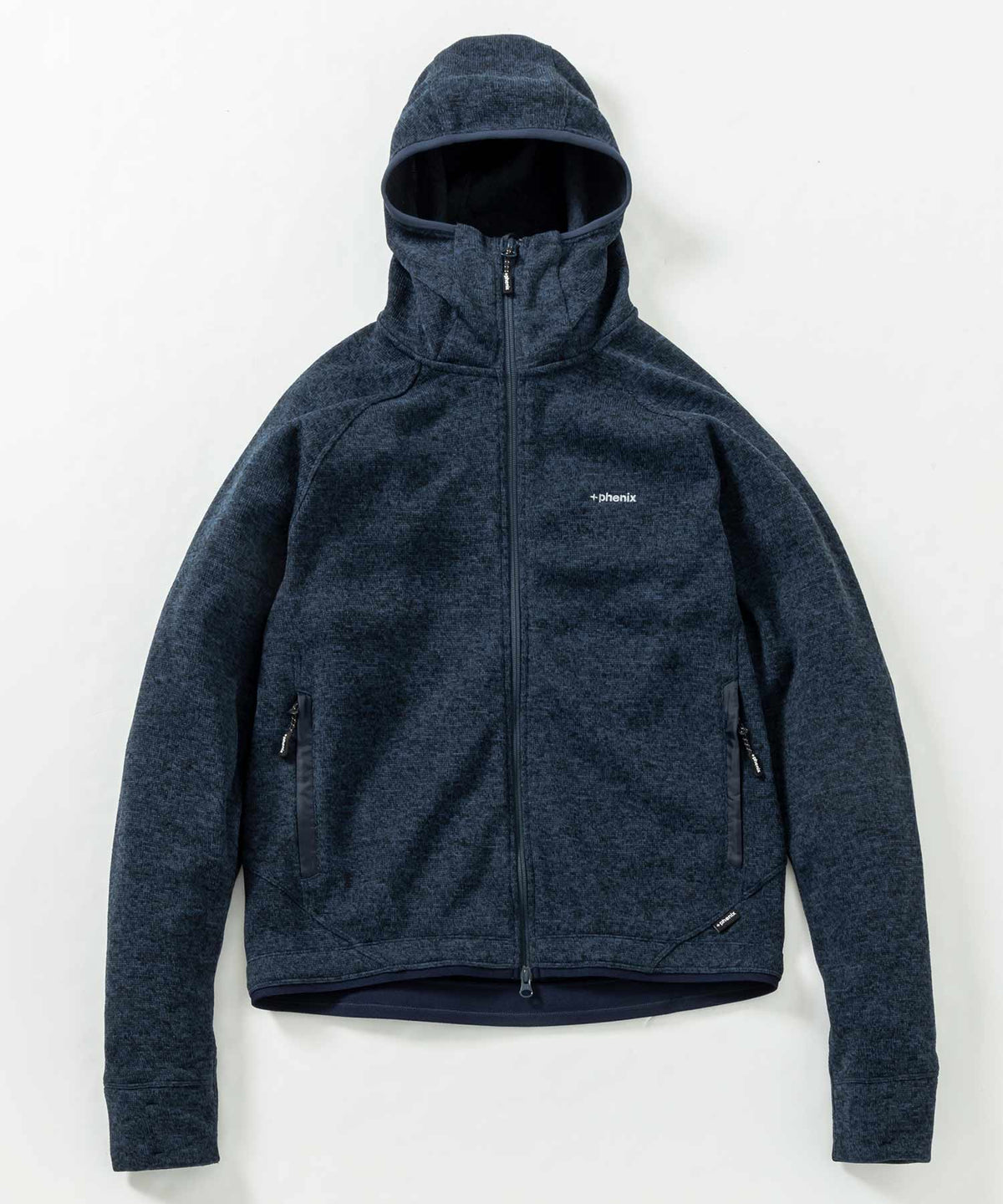 【10月中旬お届け予約商品】【MENS】MELANGE FLEECE ZIP UP HOODY メランジ フリース ジップアップ フーディー +phenix(プラスフェニックス)