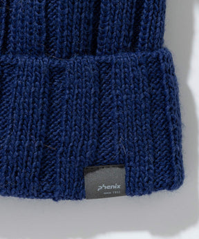 【KIDS/JUNIOR】Low Gauge Double Pompon Watch Hat  ローゲージダブルポンポンニットハット /phenixスキーウェア 25AW