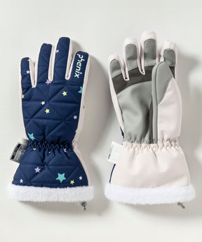 【KIDS/JUNIOR】Diamond Quilted Junior Gloves ダイヤモンドキルトジュニアグローブ / JUNIOR ACC / 子供用 スノーグローブ / phenixスキーウェア 24AW