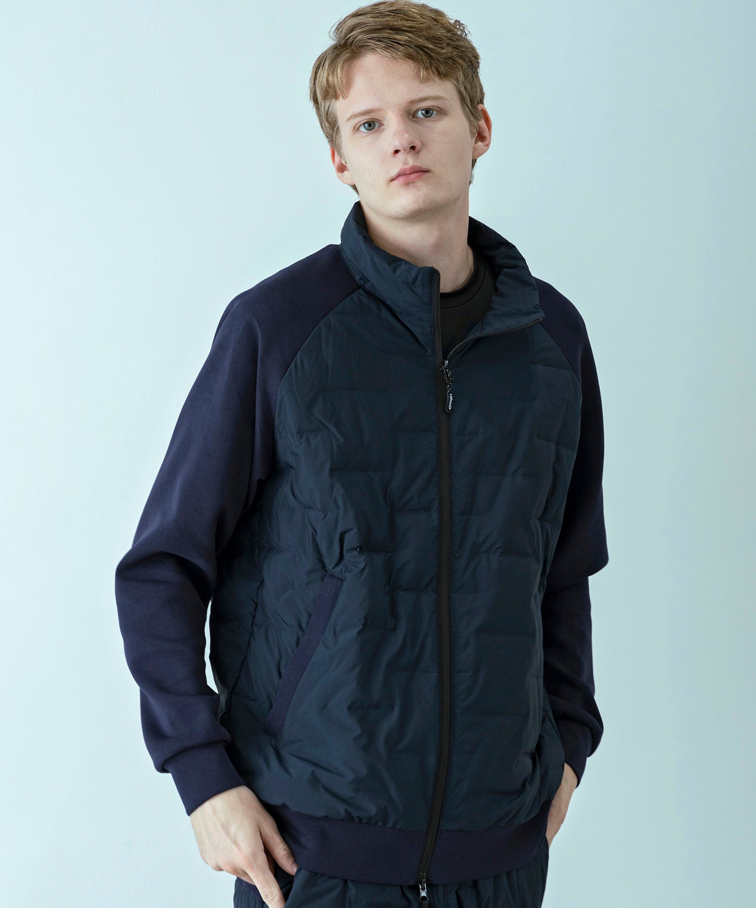 【MENS】HYBRID DOWN JACKET  ハイブリッドダウンジャケット / +phenix(プラスフェニックス)