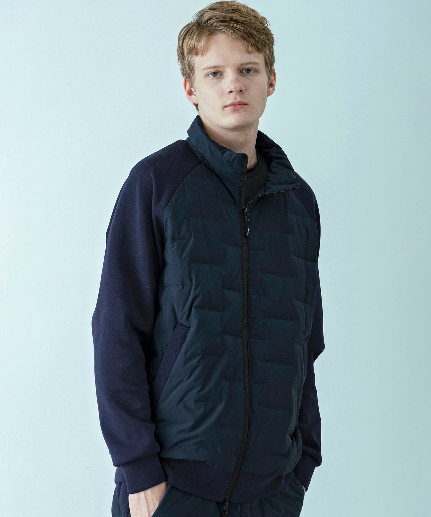 【MENS】HYBRID DOWN JACKET  ハイブリッドダウンジャケット / +phenix(プラスフェニックス)