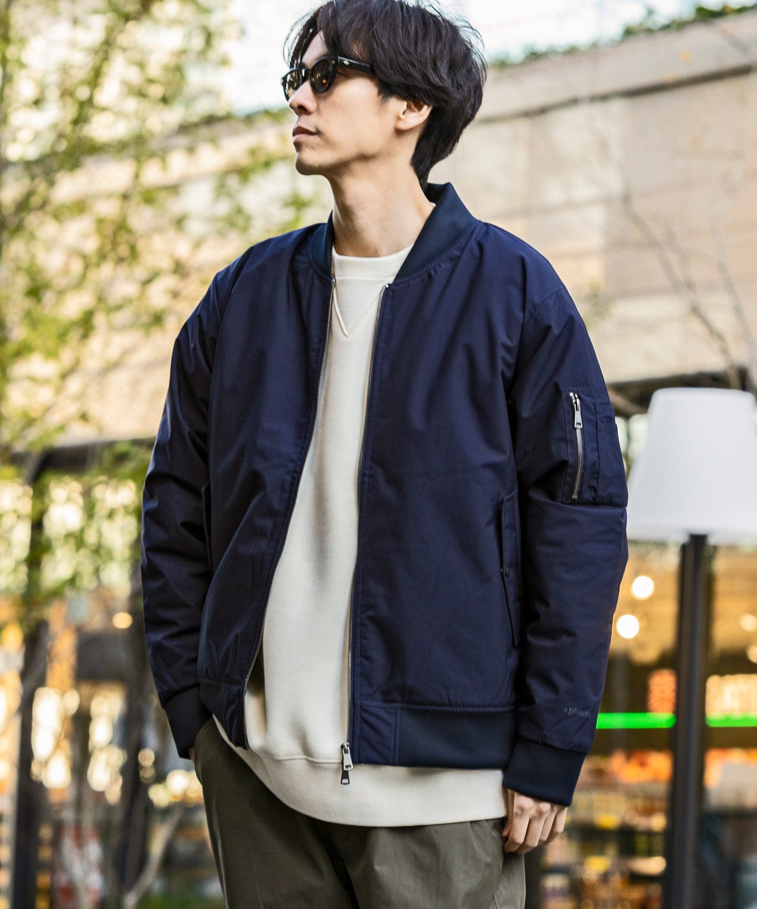 【MENS】BOMBER JACKET ボンバージャケット / 撥水 透湿 / +phenix(プラスフェニックス)