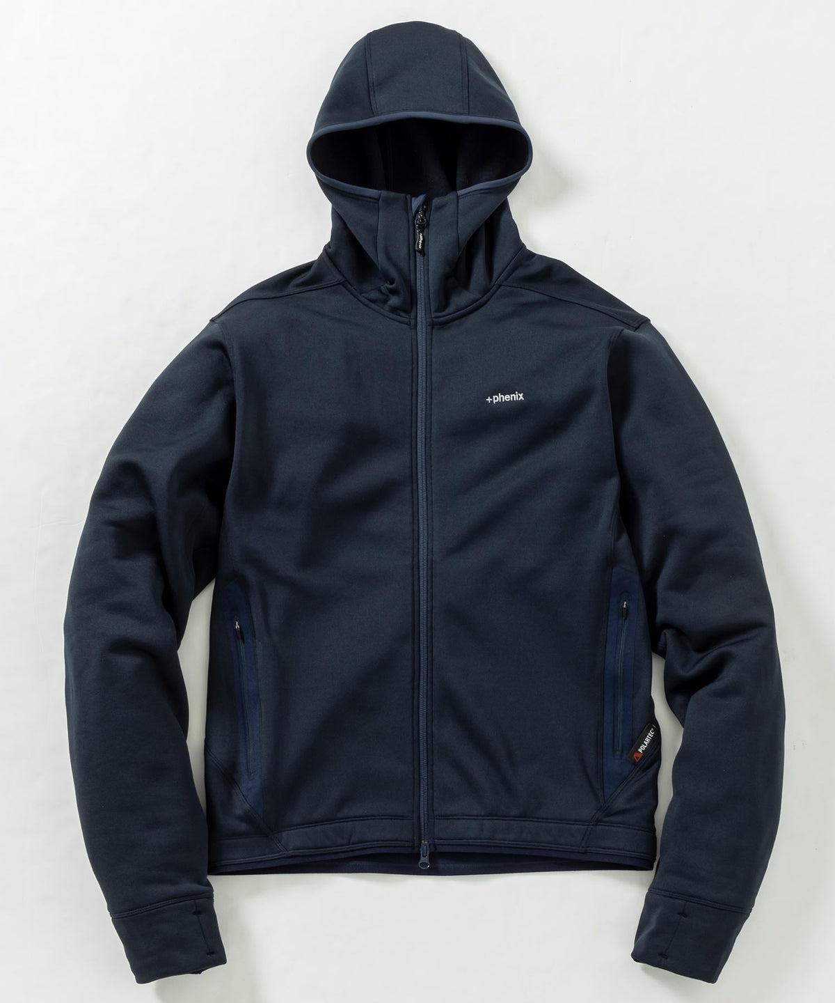 【11月中旬お届け予約商品】【MENS】POWER STRETCH ZIP UP HOODY パワーストレッチ ジップアップ フーディー / POLARTEC ポーラテック / +phenix(プラスフェニックス)