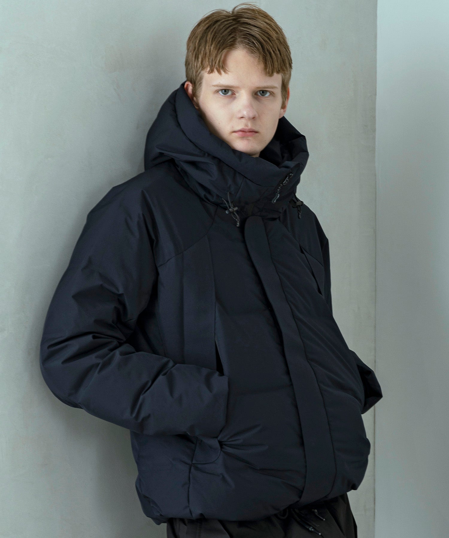 【MENS】FUSED QUILTING DOWN JACKET  フューズドキルティングダウンジャケット ウィンドストッパー / WINDSTOPPER(R) プロダクト by GORE TEX LABS / +phenix(プラスフェニックス)