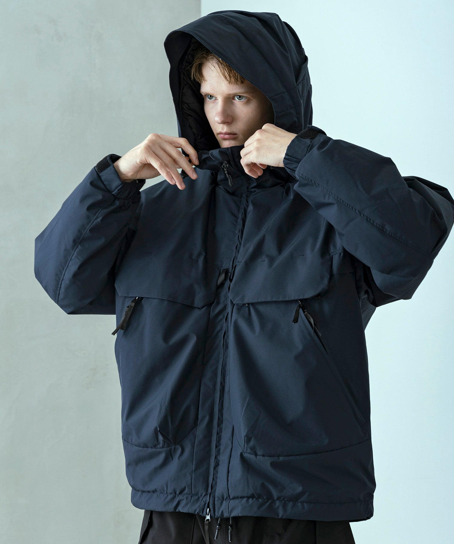 【MENS】FISHERMANS DOWN JACKET  フィッシャーマンズダウンジャケット / WINDSTOPPER(R) プロダクト by GORE TEX LABS / +phenix(プラスフェニックス)