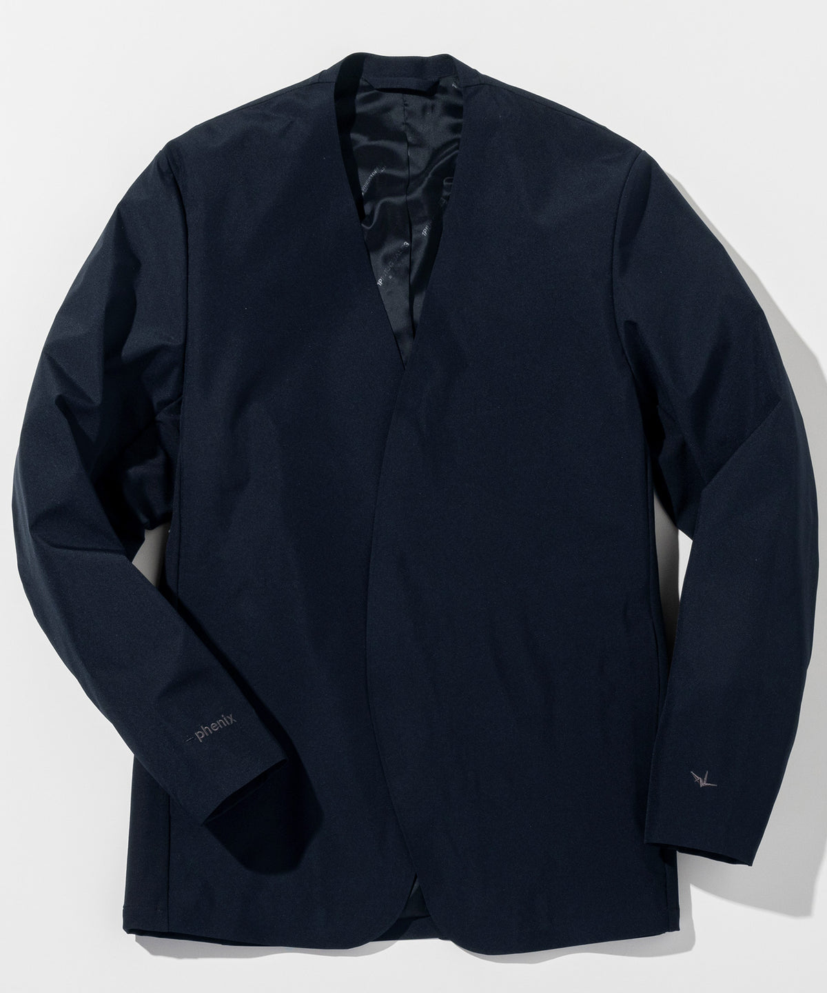 【MENS】GTX NO COLLAR JACKET ノーカラージャケット / WINDSTOPPER(R) プロダクト by GORE-TEX LABS /ウィンドストッパー/ゴアテックス/1PIU1UGUALE3 RELAX × +phenix(ウノピゥウノウグァーレトレ リラックス)