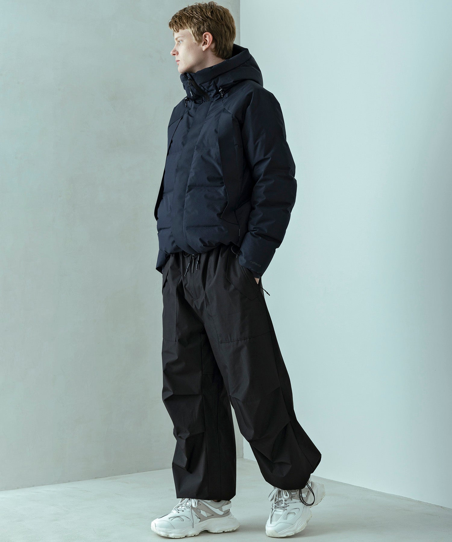 【MENS】FUSED QUILTING DOWN JACKET  フューズドキルティングダウンジャケット ウィンドストッパー / WINDSTOPPER(R) プロダクト by GORE TEX LABS / +phenix(プラスフェニックス)