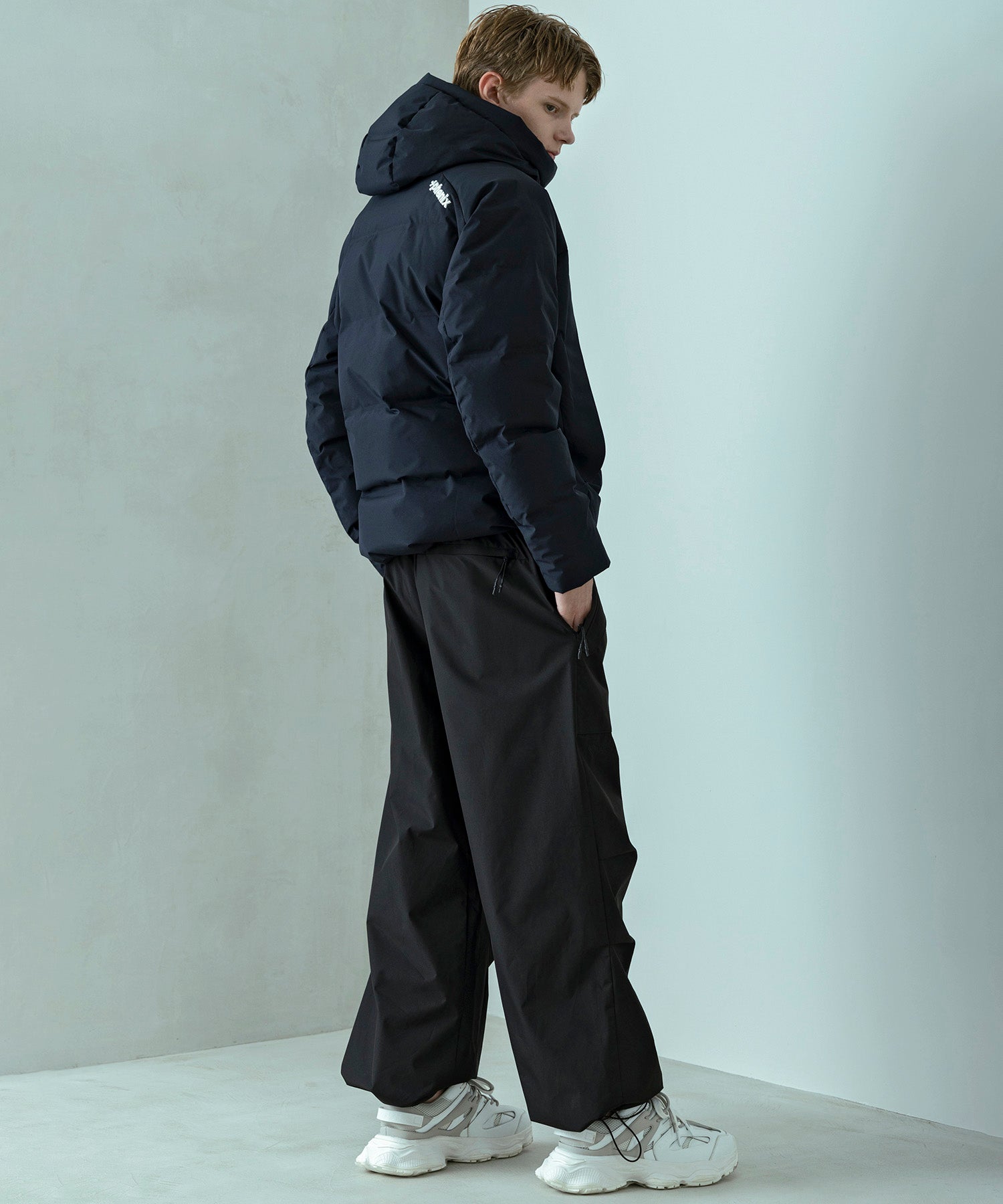 【MENS】FUSED QUILTING DOWN JACKET  フューズドキルティングダウンジャケット ウィンドストッパー / WINDSTOPPER(R) プロダクト by GORE TEX LABS / +phenix(プラスフェニックス)