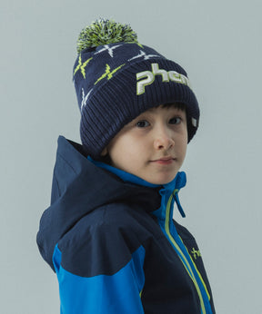 【KIDS/JUNIOR】Cross Pattern Knit Cap / クロスパターンニットキャップ / phenix スキーウェア 26AW