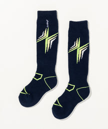 【KIDS/JUNIOR】Cross Motif Ski Socks / クロスモチーフスキーソックス / phenix スキーウェア 26AW
