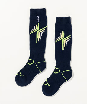 【KIDS/JUNIOR】Cross Motif Ski Socks / クロスモチーフスキーソックス / phenix スキーウェア 26AW