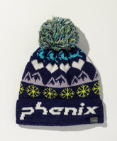 【KIDS/JUNIOR】Snow Pattern Knit Cap / スノーパターンニットキャップ / phenix スキーウェア 26AW