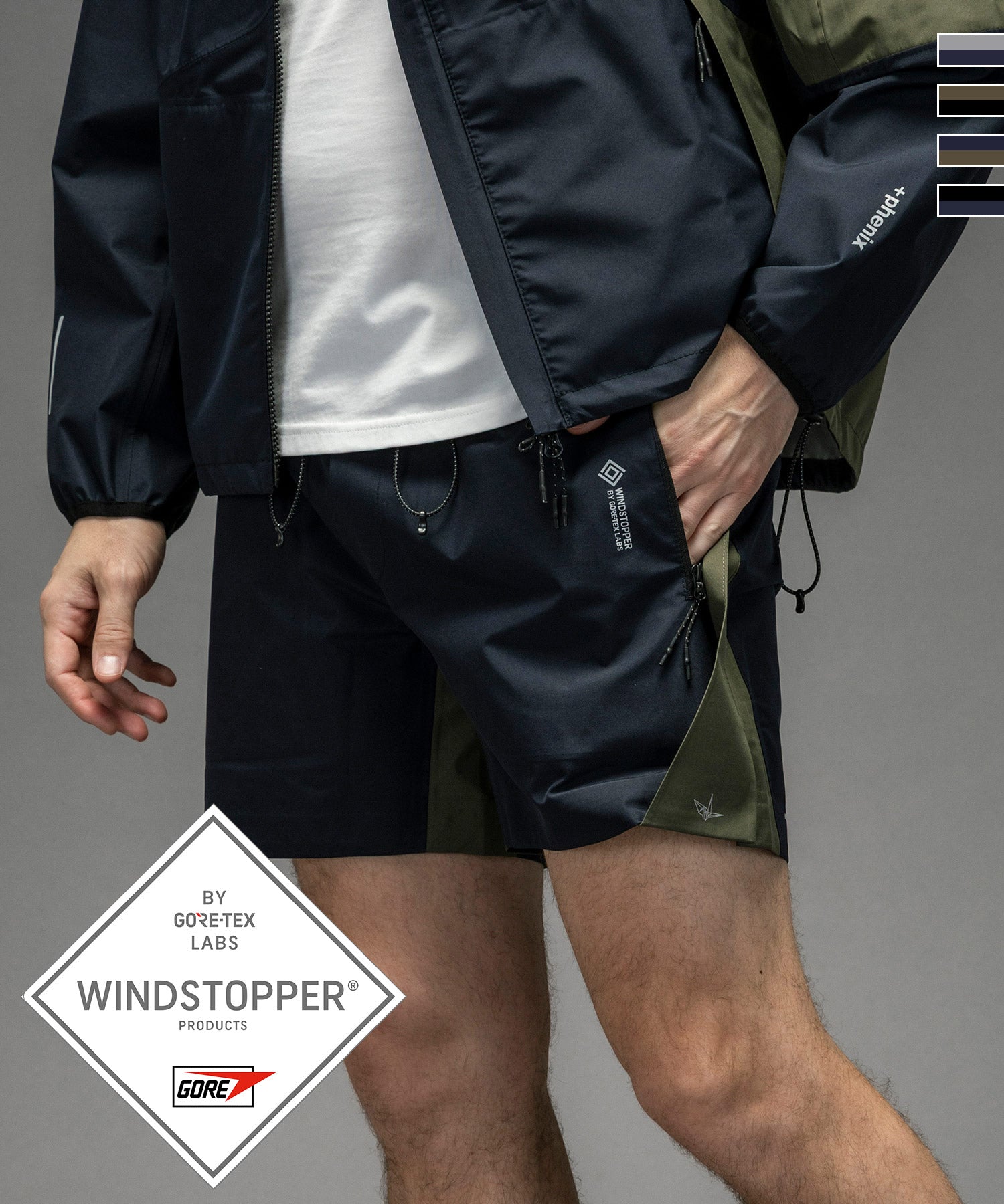 COLORBLOCK SHORTS カラーブロックショーツ / WINDSTOPPER プロダクト by GORE-TEX LABS