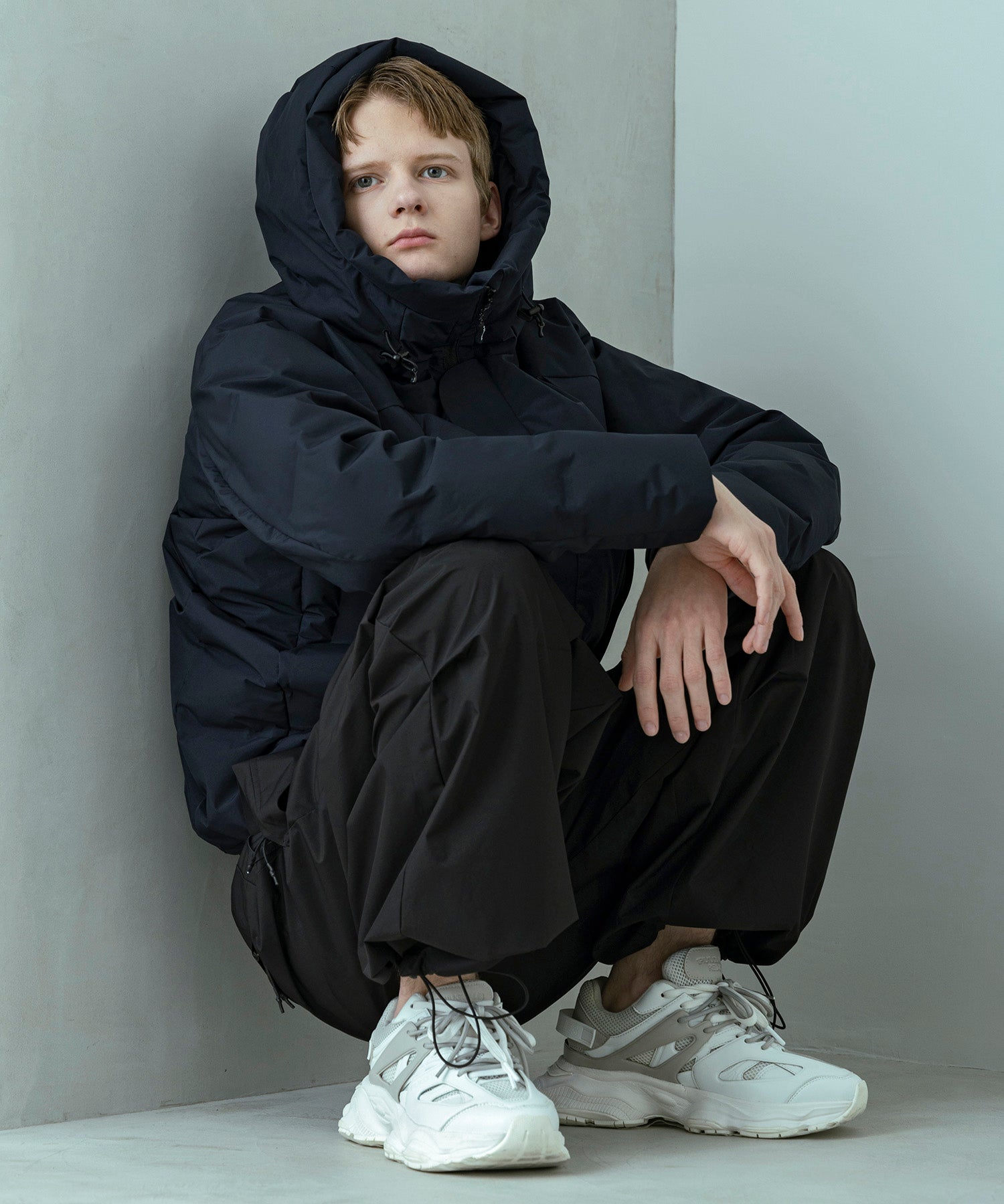 【MENS】FUSED QUILTING DOWN JACKET  フューズドキルティングダウンジャケット ウィンドストッパー / WINDSTOPPER(R) プロダクト by GORE TEX LABS / +phenix(プラスフェニックス)