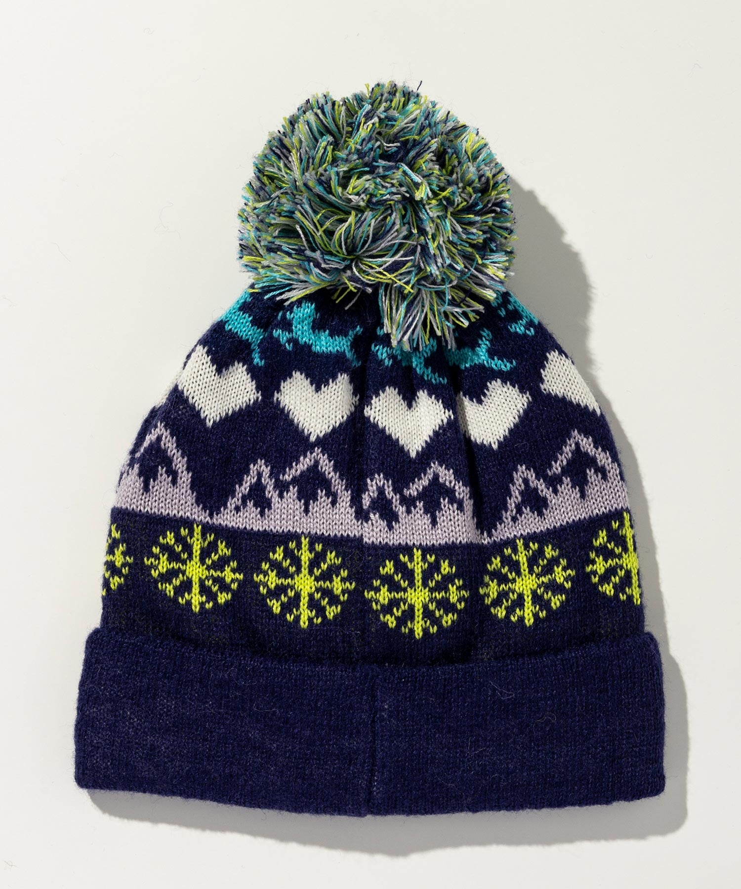 【KIDS/JUNIOR】Snow Pattern Knit Cap / スノーパターンニットキャップ / phenix スキーウェア 26AW