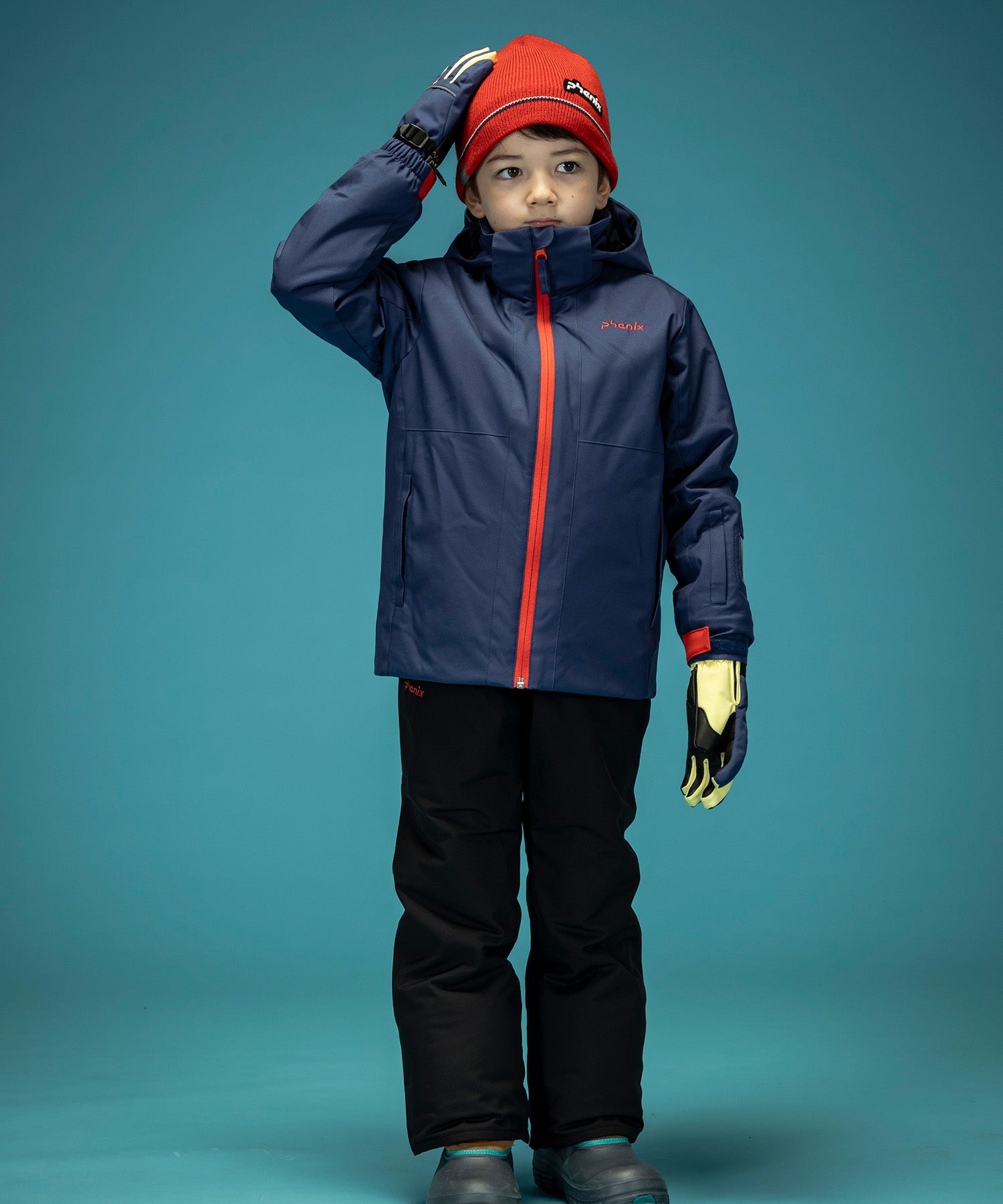 【KIDS/JUNIOR】Playing in Snow Junior Two-piece プレーイングインザスノージュニアツーピース / JUNIOR / 子供用スキーウェア アウター上下セット /phenixスキーウェア 24AW