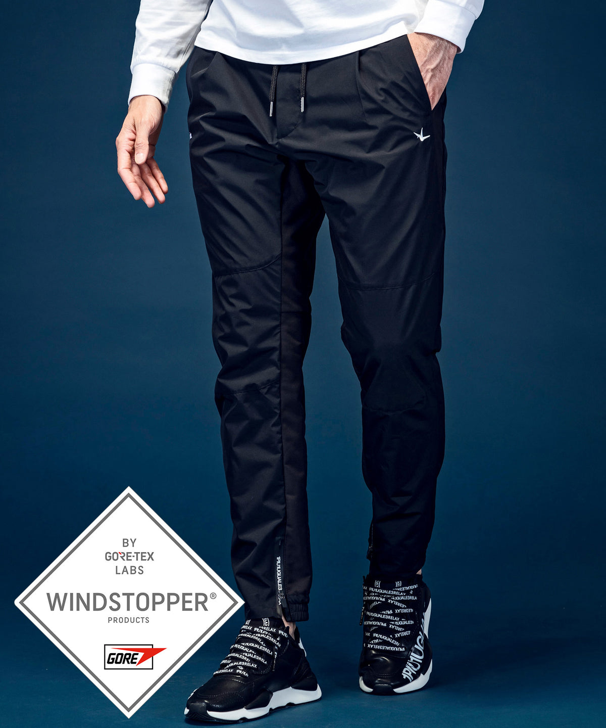 【MENS】GTX LONG PANTS ロングパンツ / WINDSTOPPER(R) プロダクト by GORE-TEX LABS /ウィンドストッパー/ゴアテックス/1PIU1UGUALE3 RELAX × +phenix(ウノピゥウノウグァーレトレ リラックス)