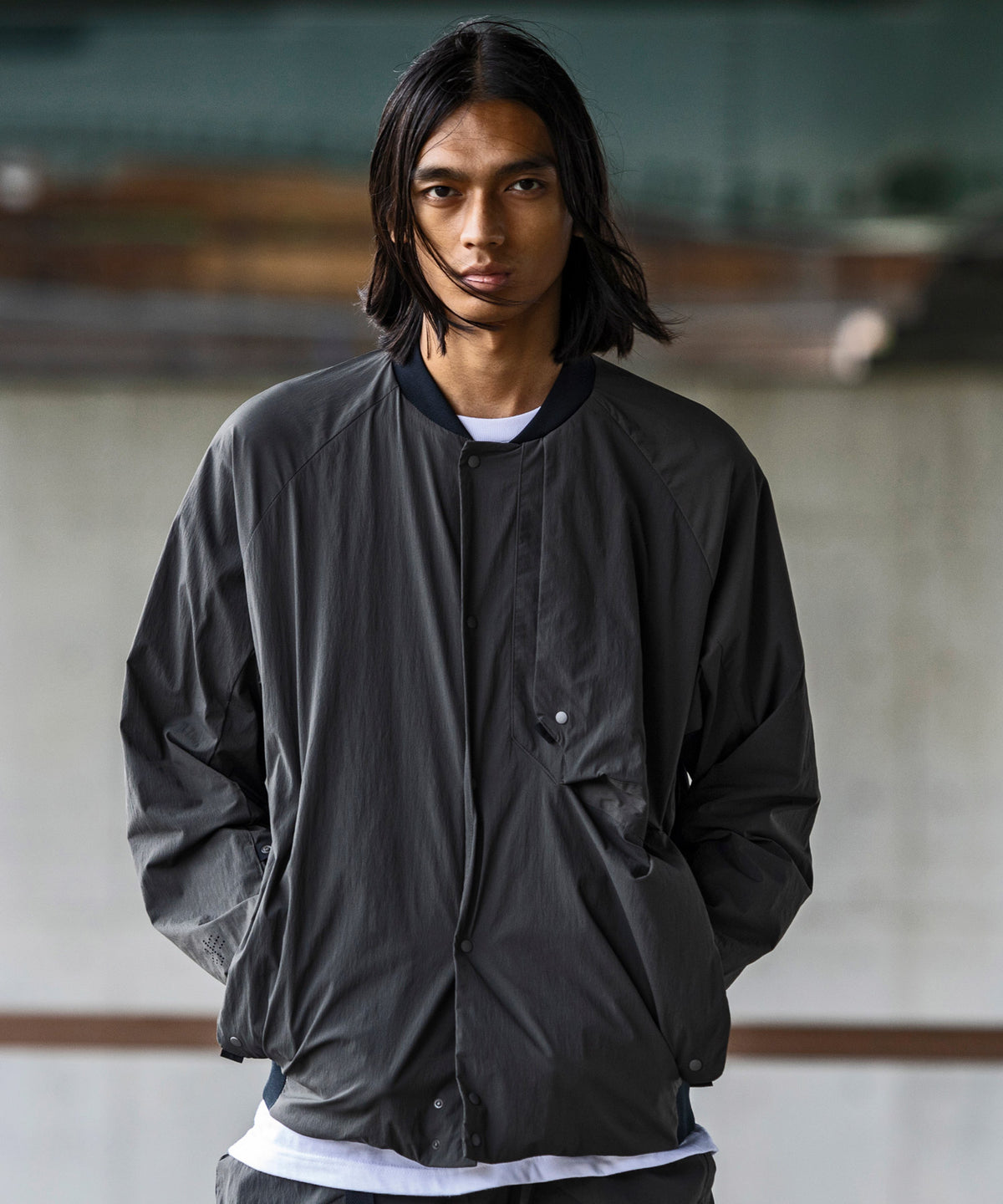 【MENS】Crank Jacket KAR クランクジャケット オーバーサイズ メンズジャケット 大容量ポケット テックウェア / karu-stretch taffeta II / アルクフェニックス