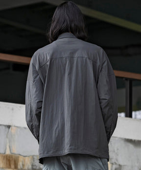 【MENS】Square Pocket Shirts KAR ロングスリーブシャツ ワイドシルエット メンズシャツ / karu-stretch taffeta II / アルクフェニックス