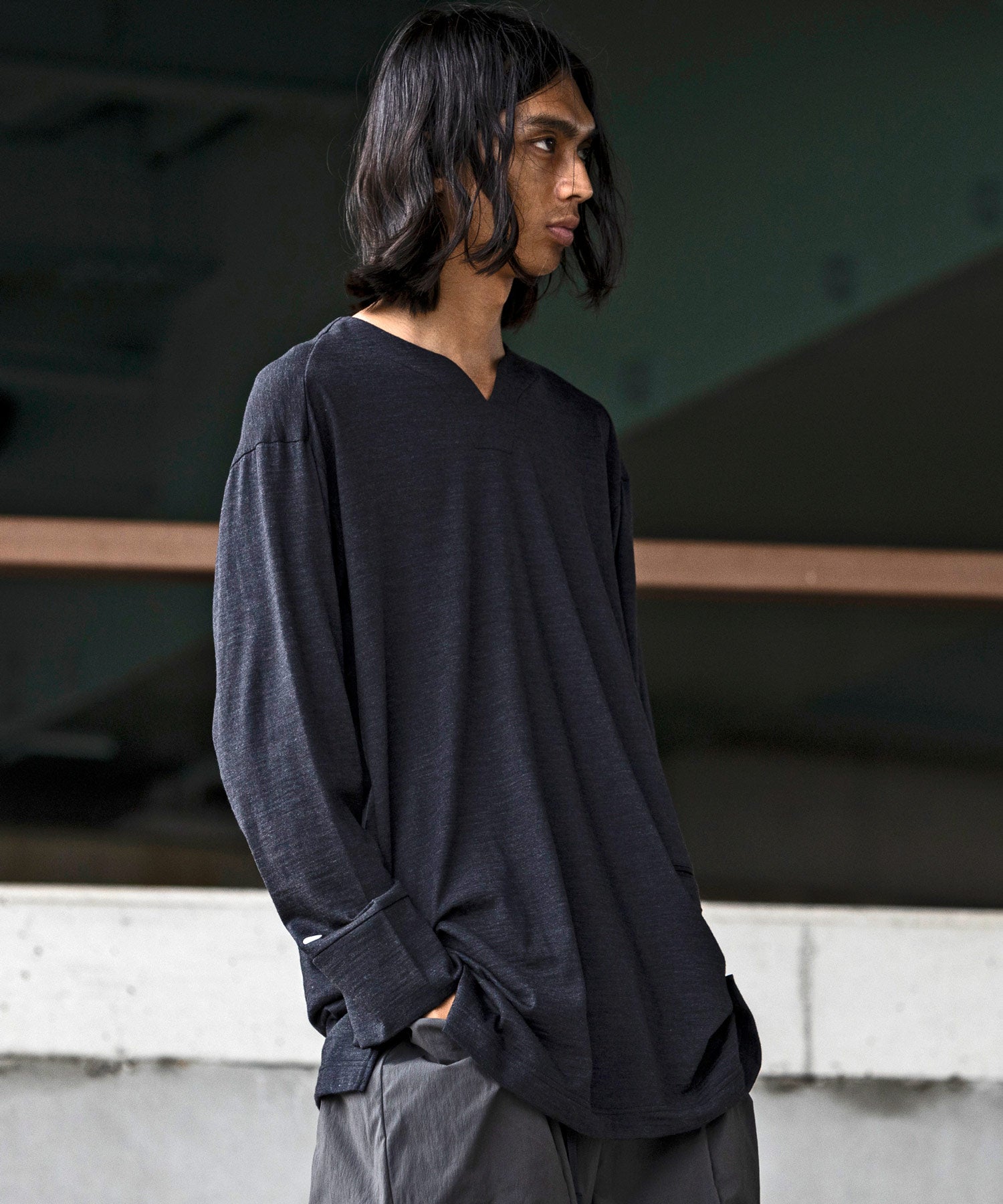 【MENS】Wool Blend Nomadic Shirts WOL ウールジャージー素材 断熱 防臭 ドライ ロングスリーブシャツ ウールブレンド ロンT / 100% Wool Jersey / アルクフェニックス