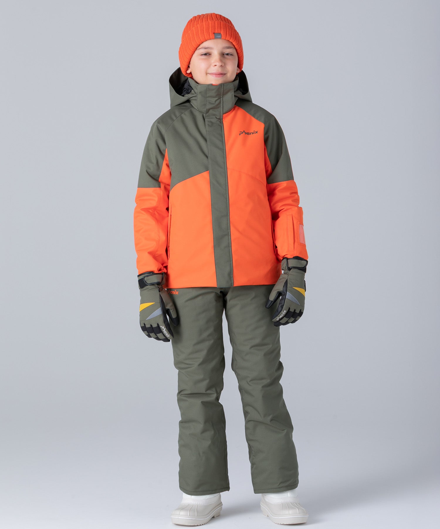 【KIDS/JUNIOR】Asymmetrical Bicolor Two-piece アシンメトリカルバイカラーツーピース /phenixスキーウェア 25AW