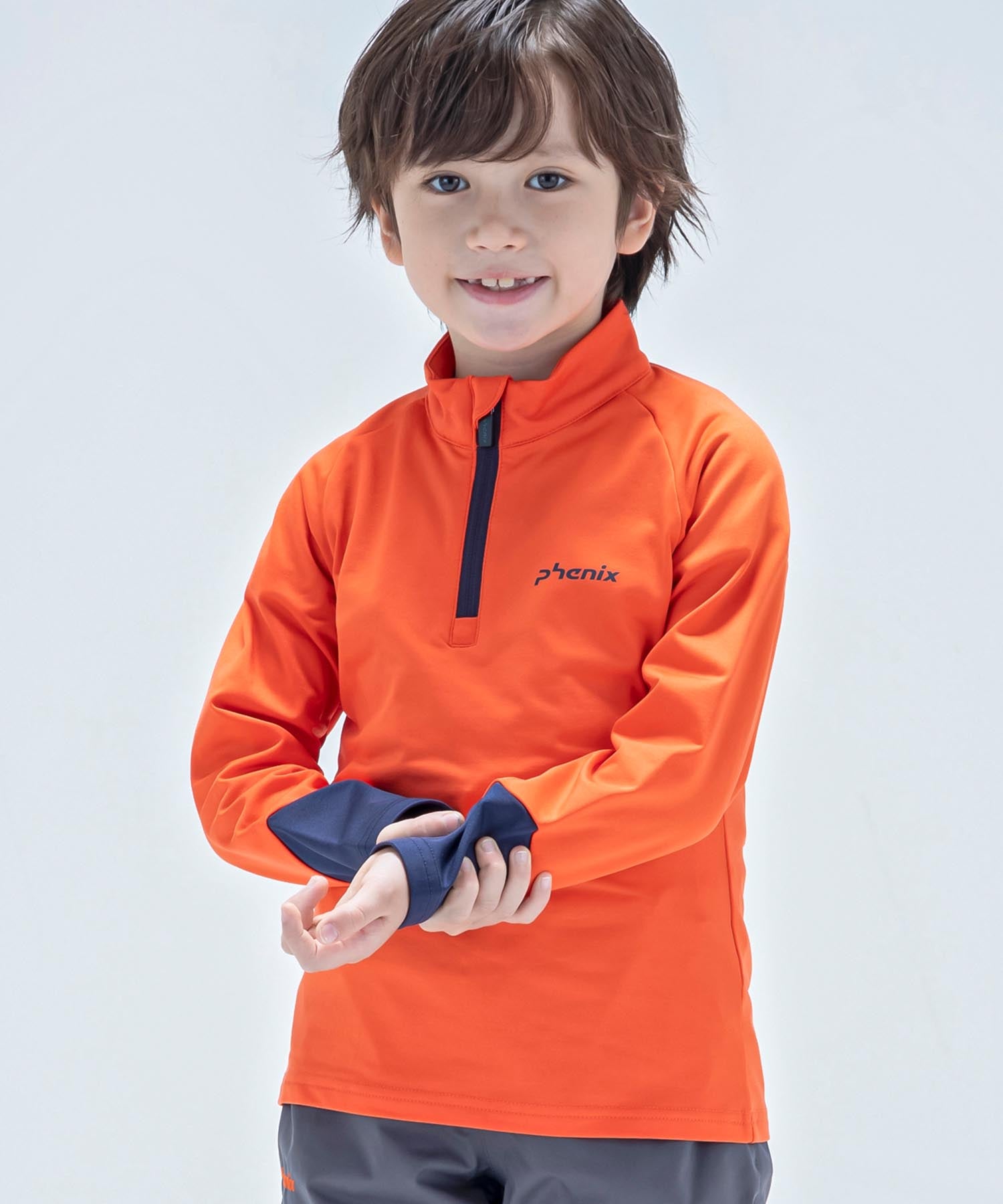 【KIDS/JUNIOR】子供用スキーウェア アンダーウェア インナーウェア Lightning Junior 1/2 Zip Tee / Jr /phenixスキーウェア23AW