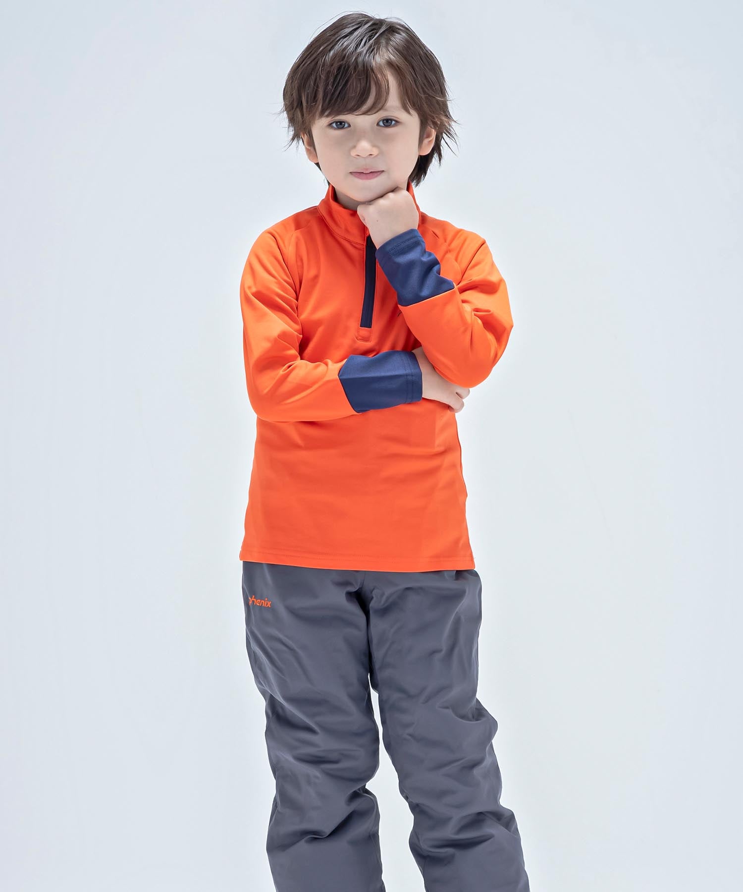 【KIDS/JUNIOR】子供用スキーウェア アンダーウェア インナーウェア Lightning Junior 1/2 Zip Tee / Jr /phenixスキーウェア23AW