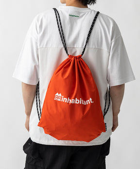 【MENS】ワンポイント ブランドロゴプリント ベーシック ナップザック /inhabitant(インハビタント)
