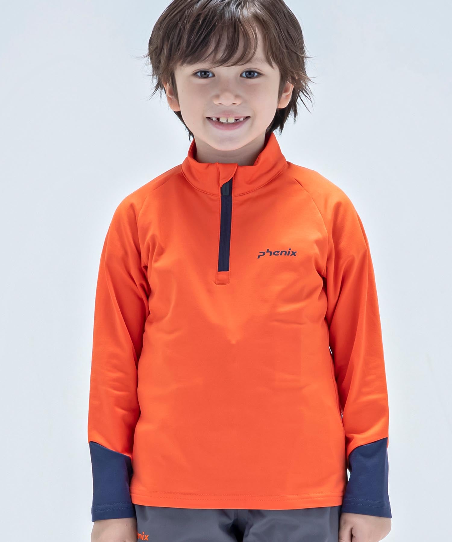 【KIDS/JUNIOR】子供用スキーウェア アンダーウェア インナーウェア Lightning Junior 1/2 Zip Tee / Jr /phenixスキーウェア23AW