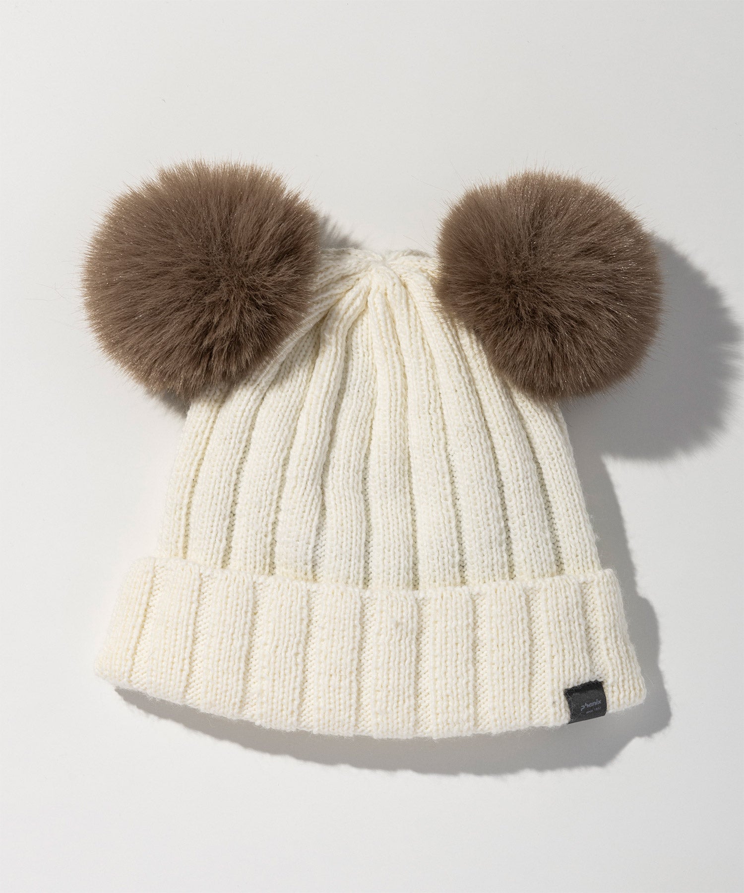 【WOMENS】Low Gauge Double Pompom Knit Cap / ローゲージダブルポンポンニットキャップ / phenix スキーウェア 26AW