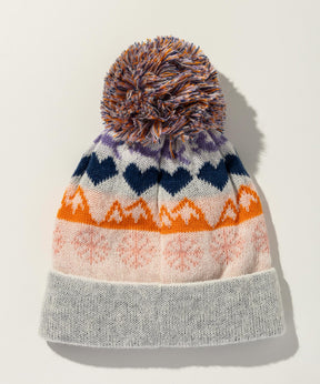 【KIDS/JUNIOR】Snow Pattern Knit Cap / スノーパターンニットキャップ / phenix スキーウェア 26AW