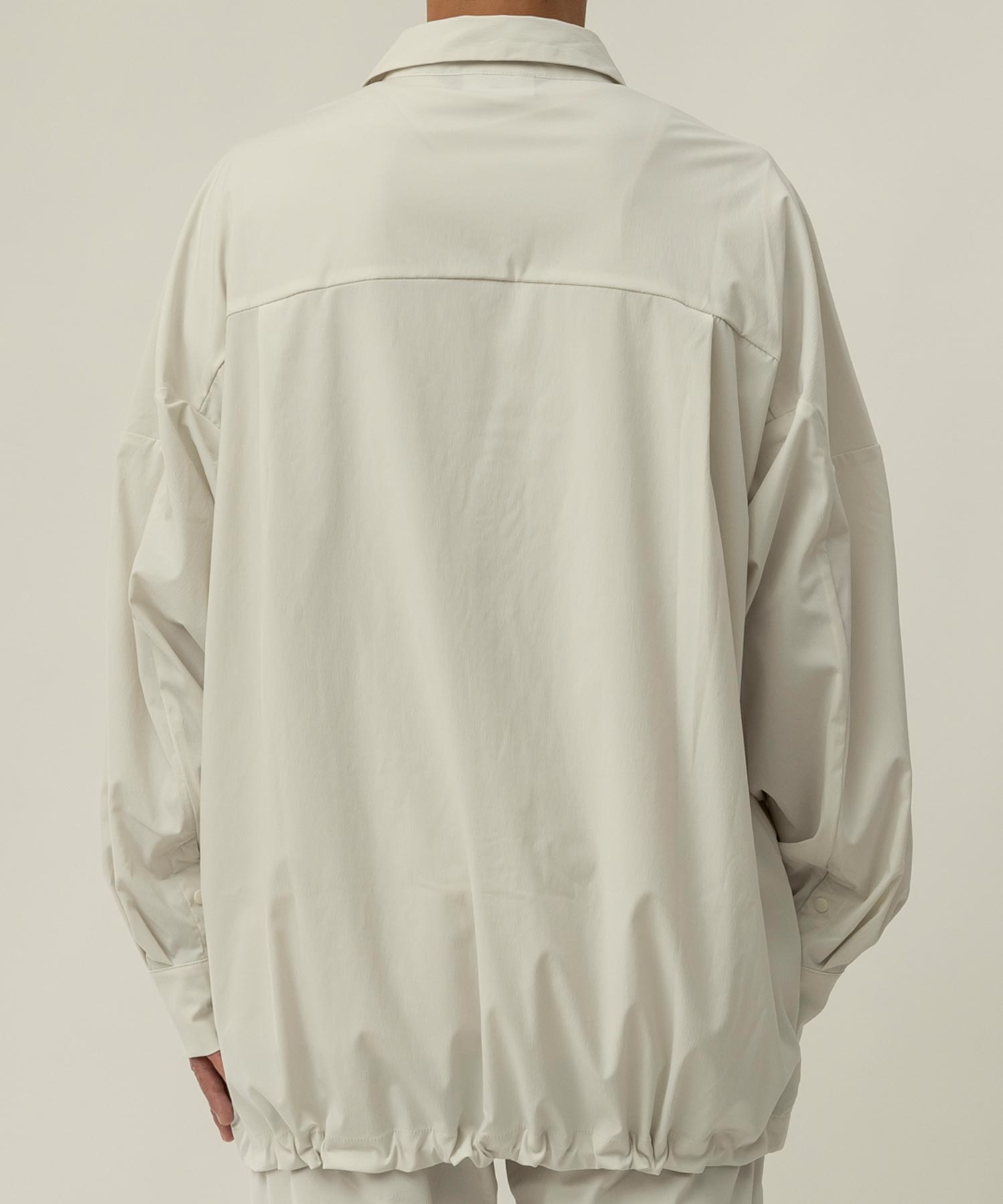 【MENS】Square Pocket Shirts KAR ロングスリーブシャツ ワイドシルエット メンズシャツ / karu-stretch taffeta II / アルクフェニックス