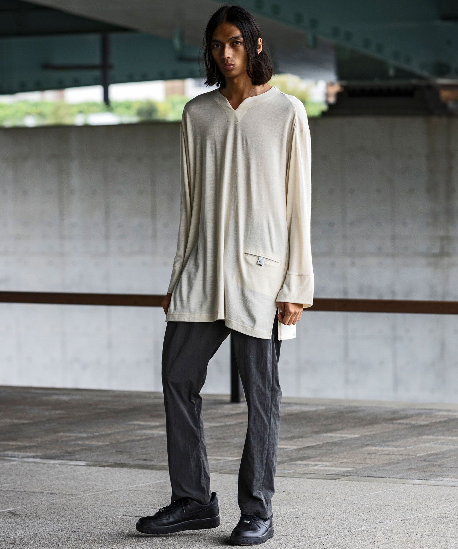 【MENS】Wool Blend Nomadic Shirts WOL ウールジャージー素材 断熱 防臭 ドライ ロングスリーブシャツ ウールブレンド ロンT / 100% Wool Jersey / アルクフェニックス