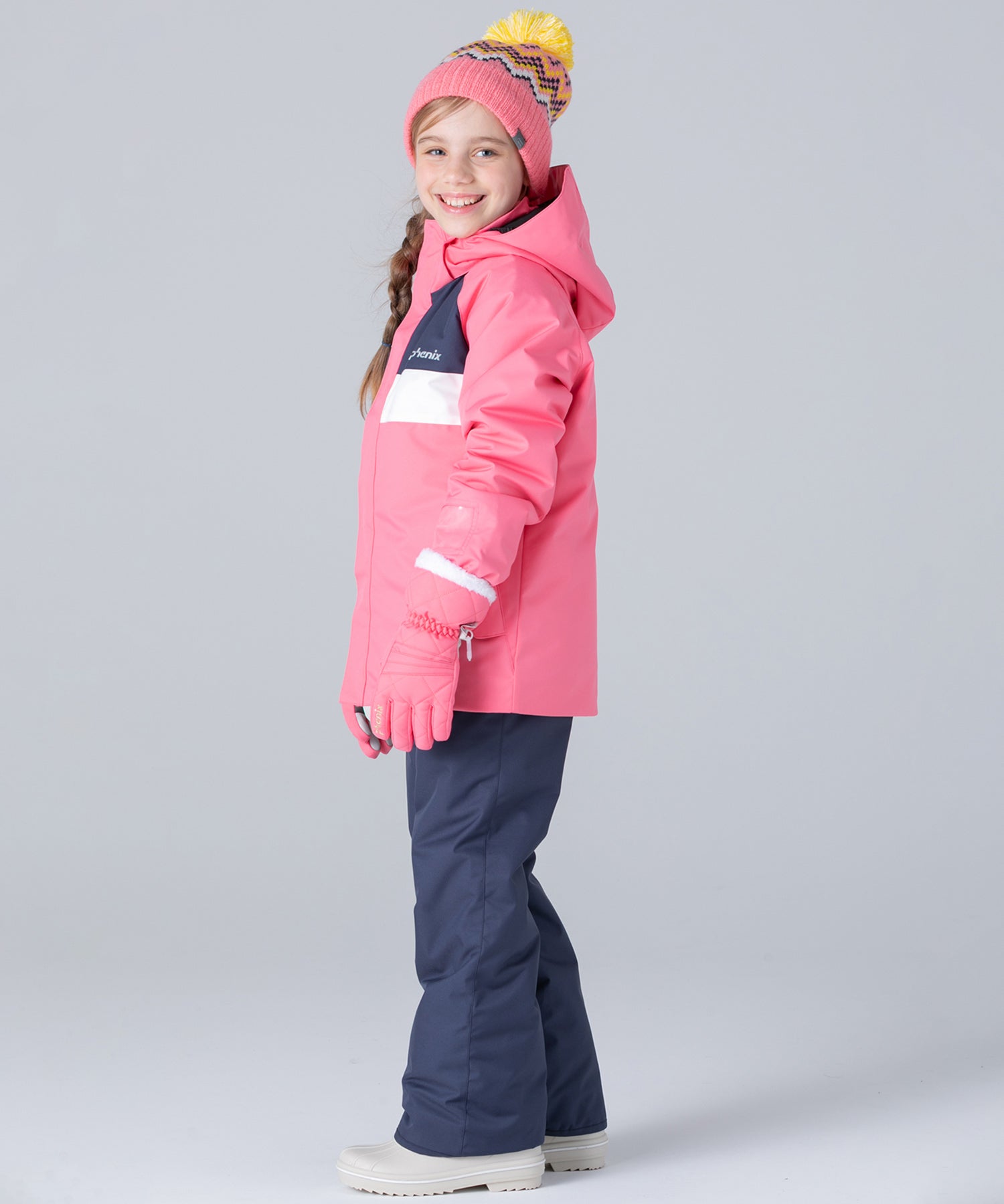 【KIDS/JUNIOR】Round Flap Two-piece ラウンドフラップツーピース / 最大20cmサイズ調整可能  /phenixスキーウェア 25AW