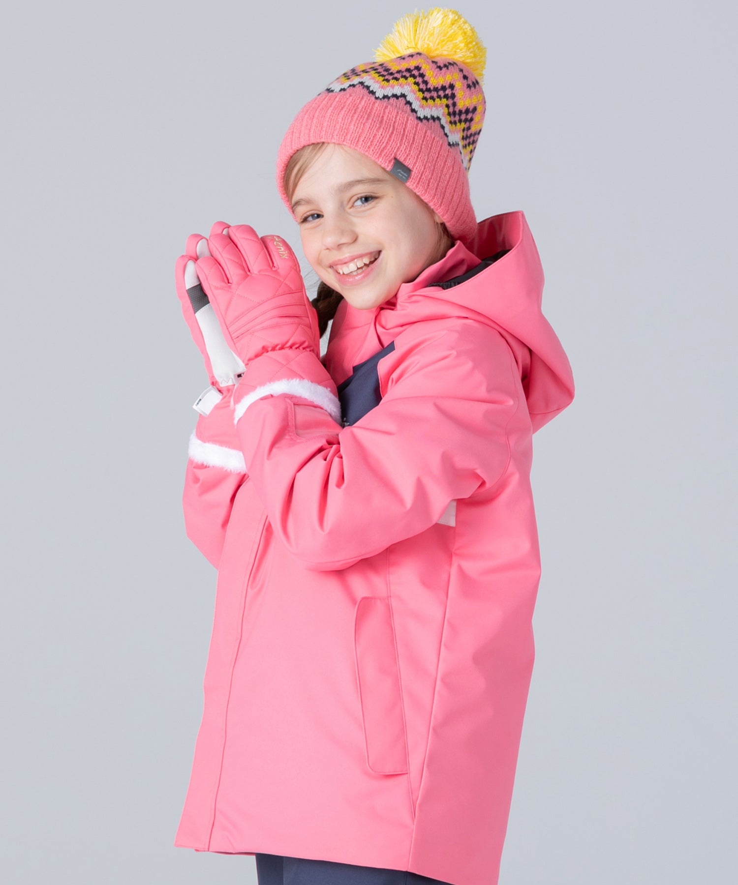 【KIDS/JUNIOR】Round Flap Two-piece ラウンドフラップツーピース / 最大20cmサイズ調整可能  /phenixスキーウェア 25AW