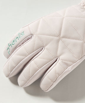 【KIDS/JUNIOR】Diamond Quilted Junior Gloves ダイヤモンドキルトジュニアグローブ / JUNIOR ACC / 子供用 スノーグローブ / phenixスキーウェア 24AW