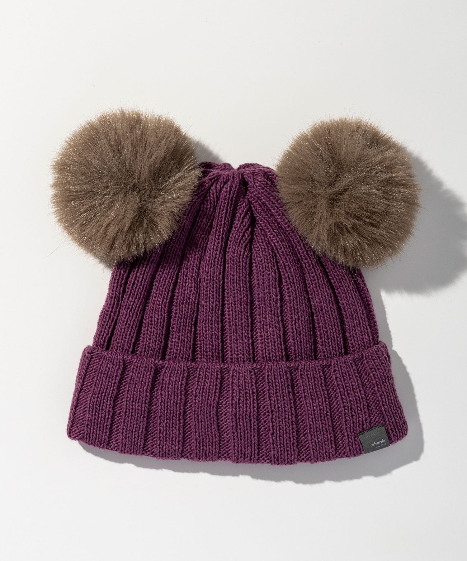 【WOMENS】Low Gauge Double Pompom Knit Cap / ローゲージダブルポンポンニットキャップ / phenix スキーウェア 26AW