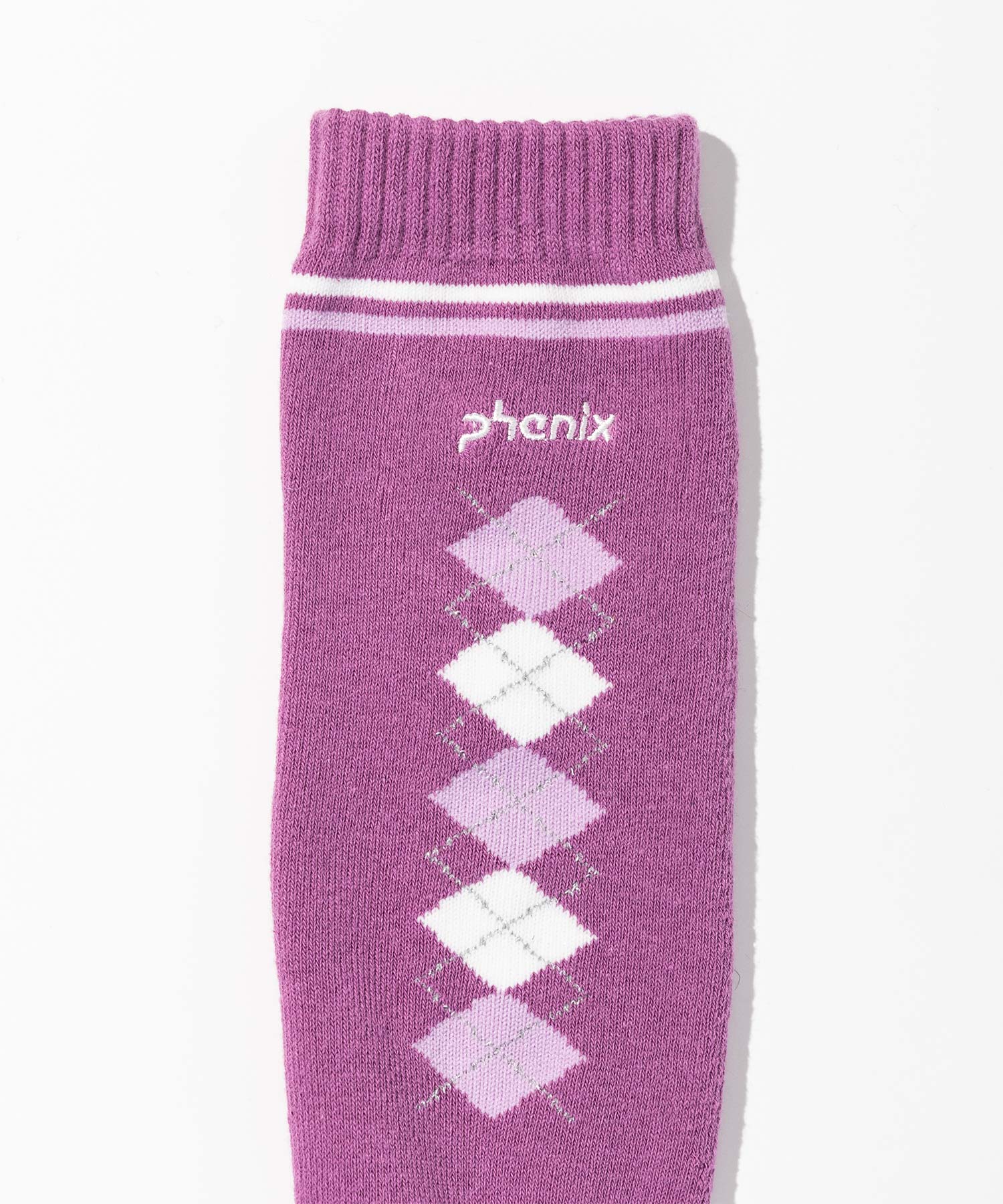 【WOMENS】Argyle Motif Ski Socks / アーガイルモチーフスキーソックス / phenix スキーウェア 26AW