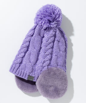 【KIDS/JUNIOR】Low Gauge Earflap Watch Hat  ローゲージイヤーフラップニットハット /phenixスキーウェア 25AW