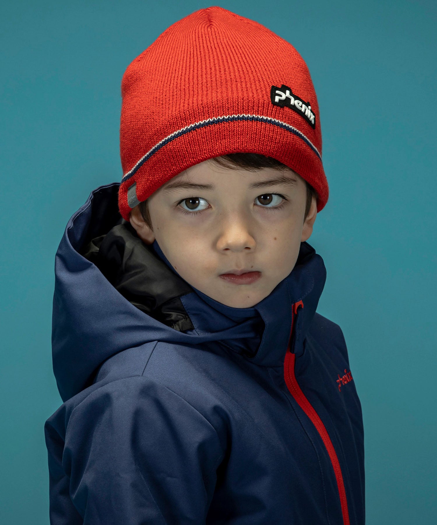 【KIDS/JUNIOR】Double Line Junior Beanie ダブルラインジュニアニットハット / JUNIOR ACC / 子供用 ニットキャップ / phenixスキーウェア 24AW