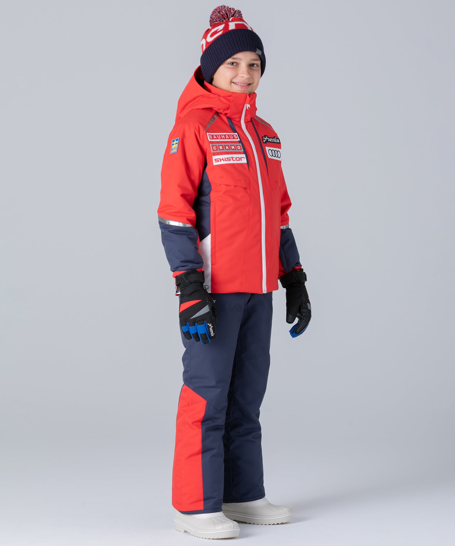 【KIDS/JUNIOR】Sweden Junior Two-piece スウェーデンジュニアツーピース / SWEDEN / 最大20cmサイズ調整可能 /phenixスキーウェア 25AW