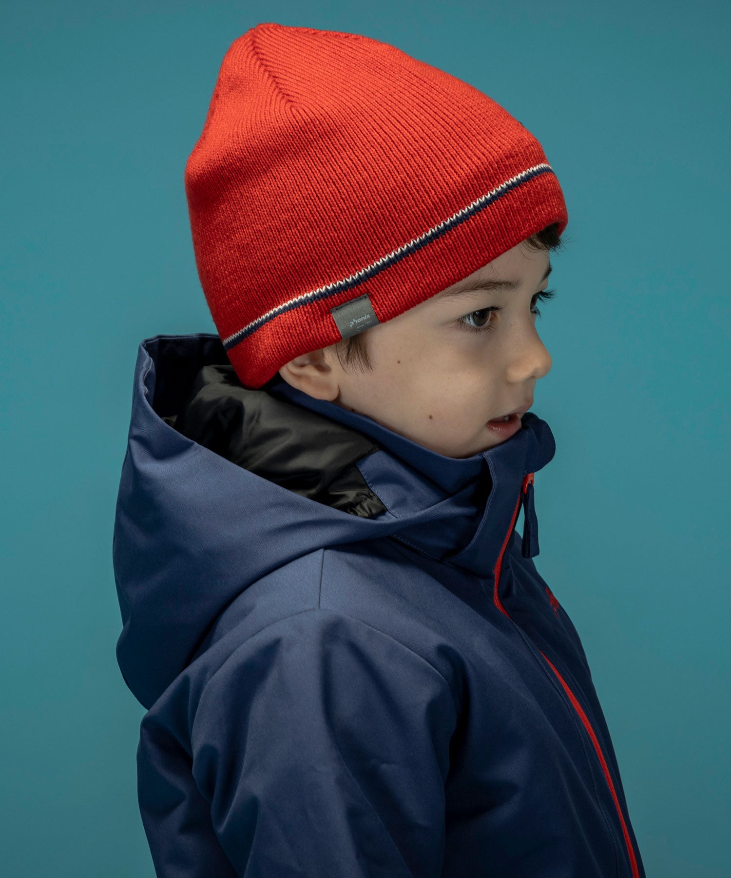 【KIDS/JUNIOR】Double Line Junior Beanie ダブルラインジュニアニットハット / JUNIOR ACC / 子供用 ニットキャップ / phenixスキーウェア 24AW