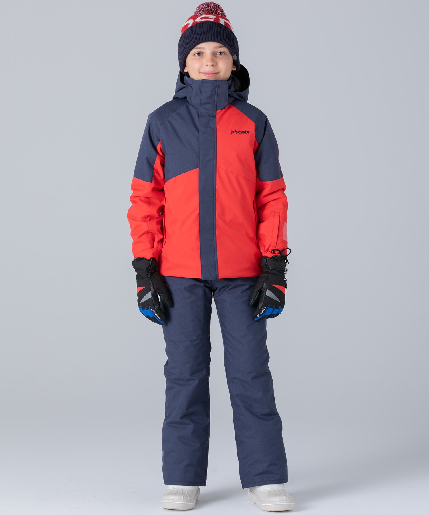 【KIDS/JUNIOR】Asymmetrical Bicolor Two-piece アシンメトリカルバイカラーツーピース /phenixスキーウェア 25AW