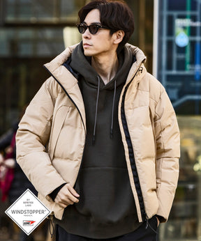 [Men's] Fused Quilting Down Jacket, Windstopper®, Product by GORE-TEX LABS +phenix
