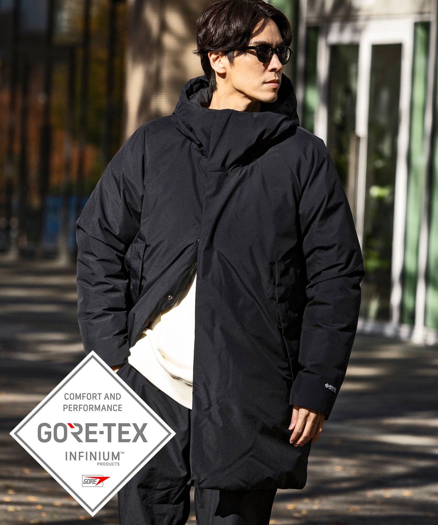 【MENS】HOODIE DOWN COAT GTX フーディダウンコートGTX / GORE-TEX INFINIUM / WINDSTOPPER(R) プロダクト by GORE TEX LABS +phenix(プラスフェニックス)